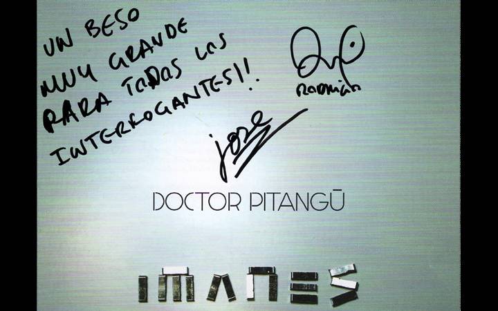 Doctor Pitangú: concurso CD ‘Imanes’ firmado y dedicado