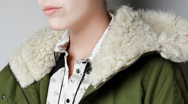 La parka en su modelo para Zara - Invierno 2012