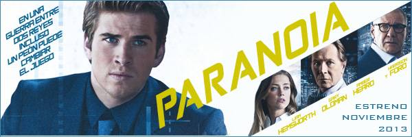 "Paranoia" (Película) - Estrenos 2013