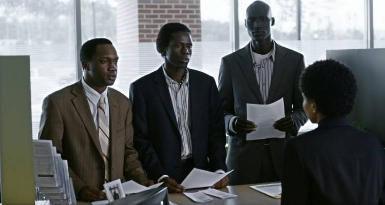 Arnold Oceng, Emmanuel Jal y Ger Duany en 'La buena mentira'