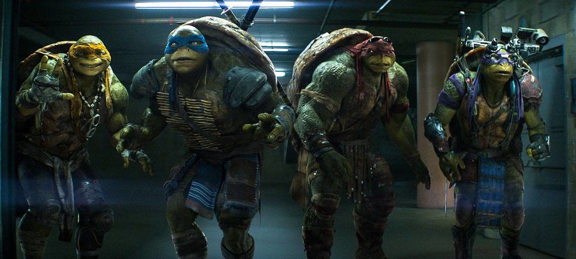 Los hermanos Donatello, Michelangelo, Leonardo y Raphael en la película 'Ninja Turtles' (Las Tortugas Ninja)