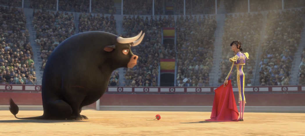 Ferdinand y el torero en la Plaza de las Ventas
