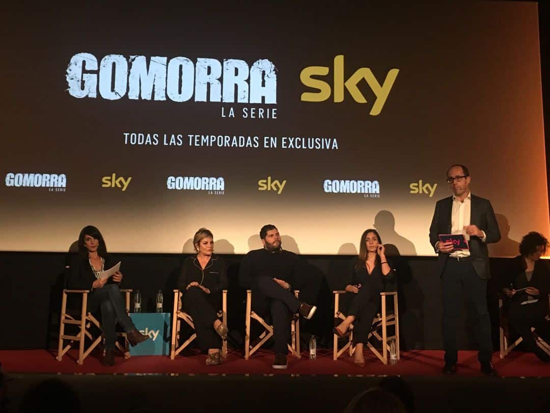 Protagonistas de "Gomorra", Salvatore Esposito, Cristina Donadio y Cristiana Dell’Anna