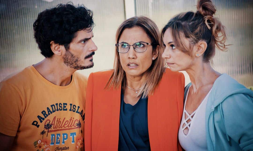 Antonio Pagudo, Toni Acosta y Norma Ruíz en la película