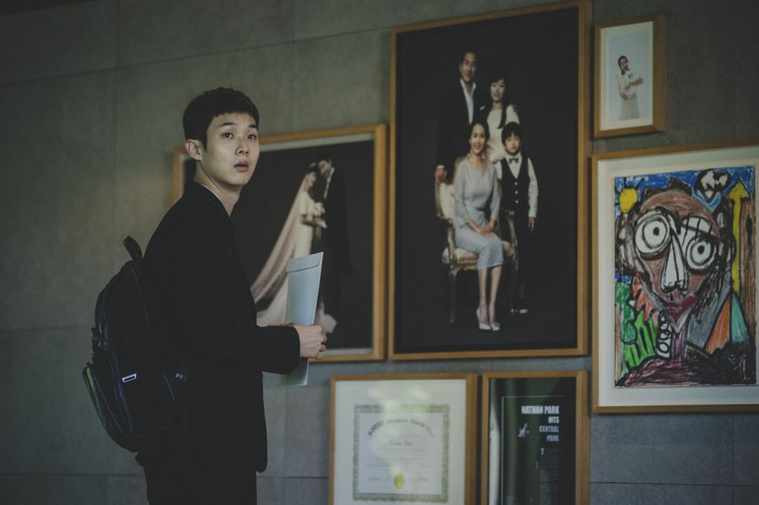 Woo-sik Choi en la película Parasitos