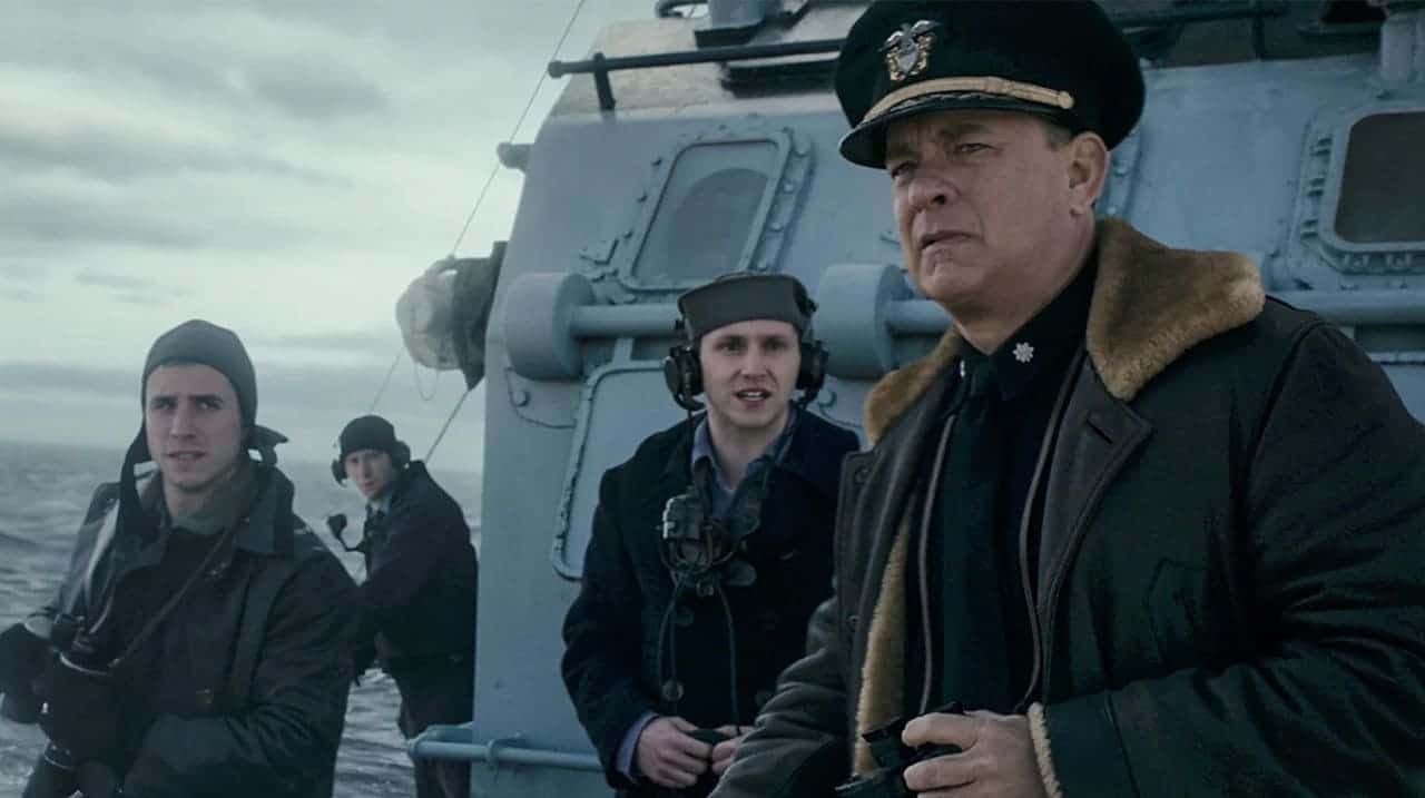 Escena de la película Greyhound: enemigos bajo el mar