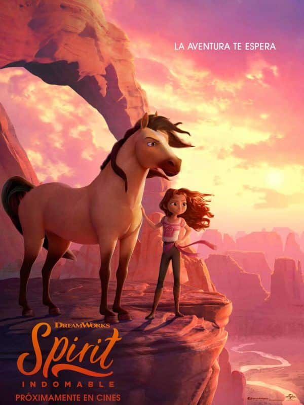 Cartel de la película de animación Spirit Indomable