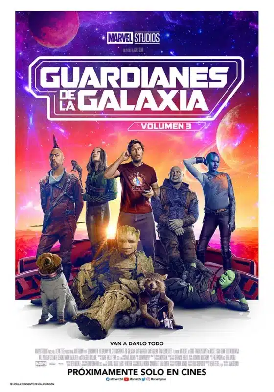 Cartel de la película Guardianes de la Galaxia Volumen 3 (2023)