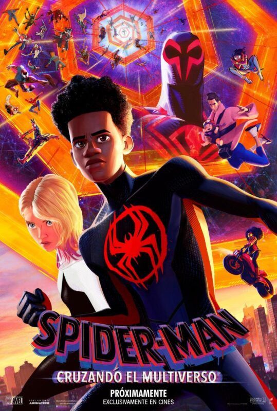 Cartel de la película SpiderMan Cruzando el multiverso (2023)
