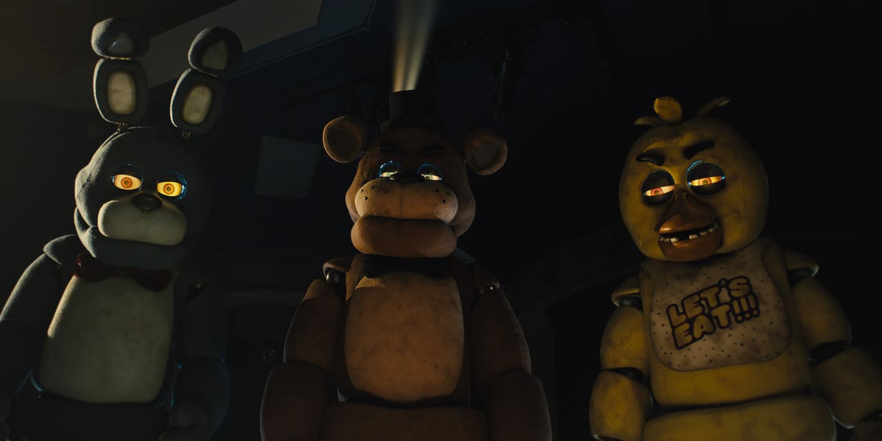 Escena de la película de terror película Five Nights at Freddy's